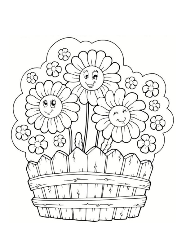 Coloriages de fleurs