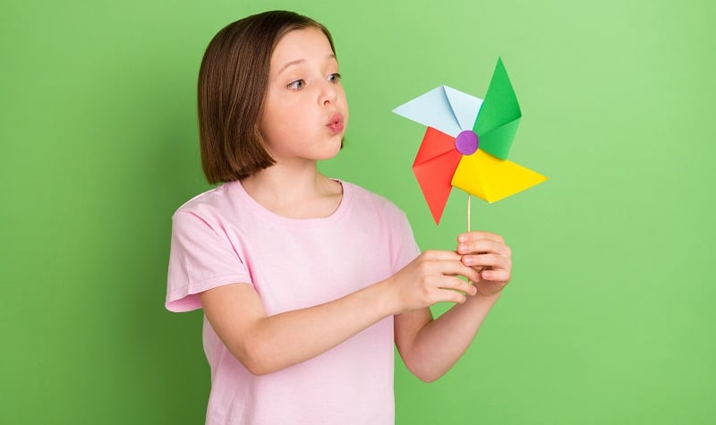 origami moulin à vent