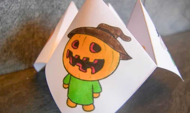 cocotte en papier halloween