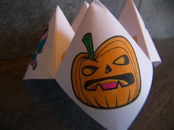 cocotte en papier halloween