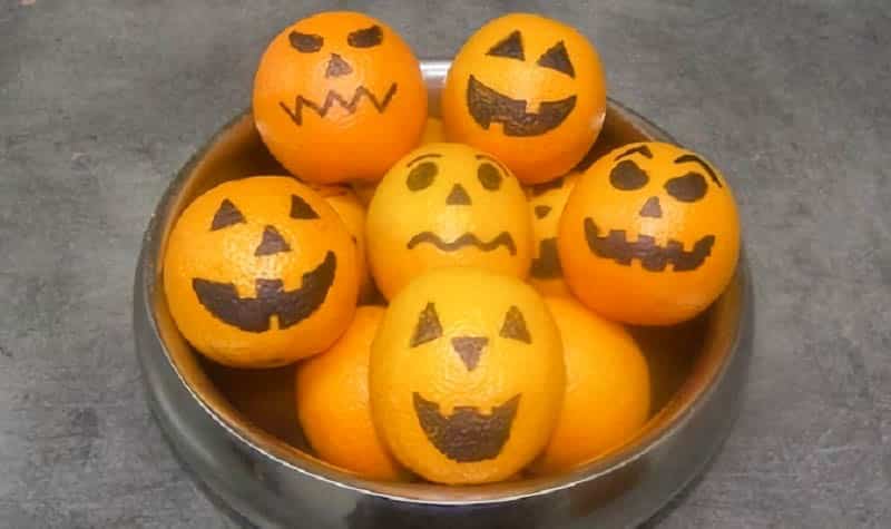 oranges d'Halloween