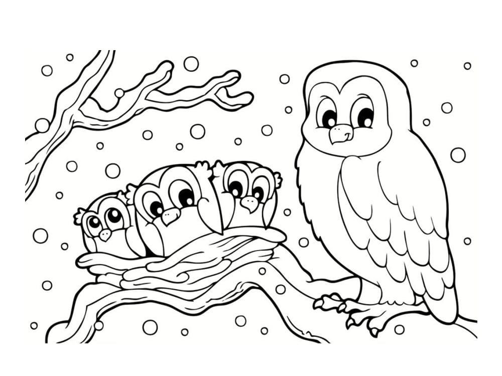 coloriage hiver 24 dessins a imprimer