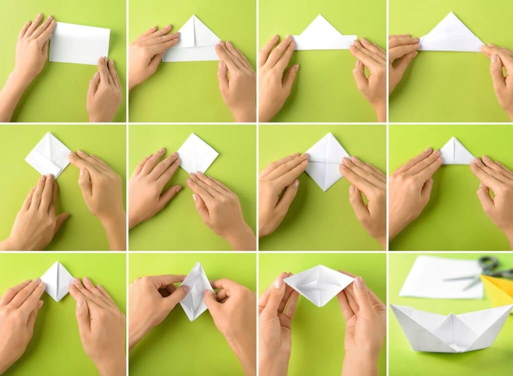 pliages origami bateau