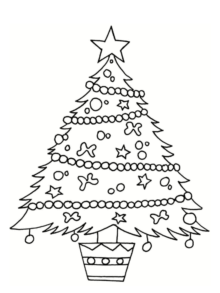 Coloriage Sapin 18 Modèles à Imprimer