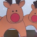 Rudolph le renne en papier