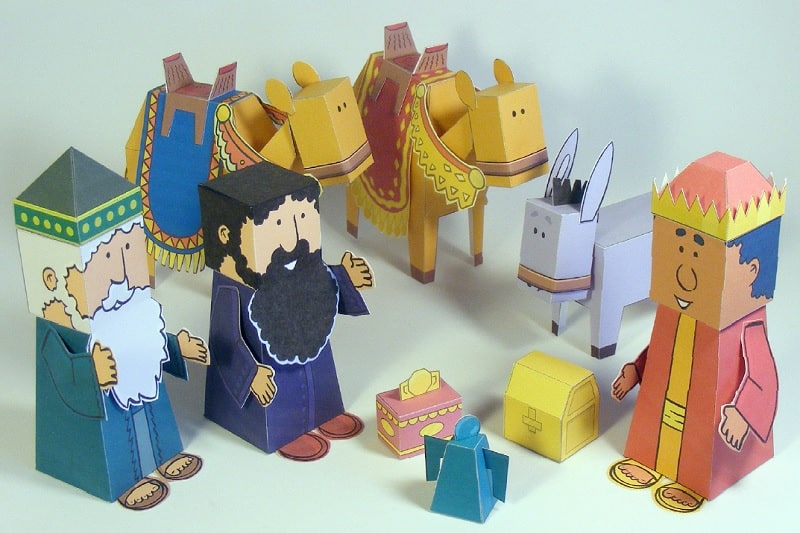 rois mages en papertoy