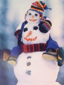 bonhomme de neige rigolo
