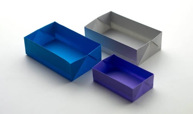 Origami boîte rectangle
