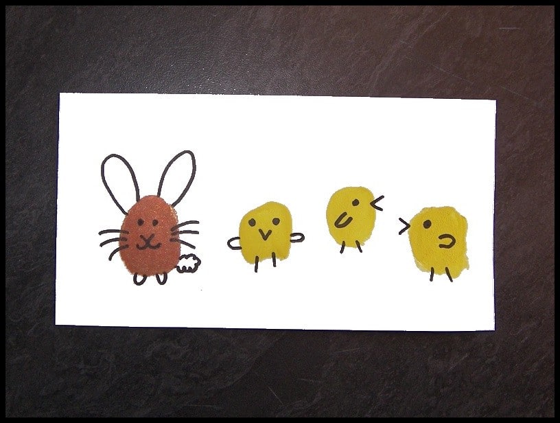 carte pâques enfant