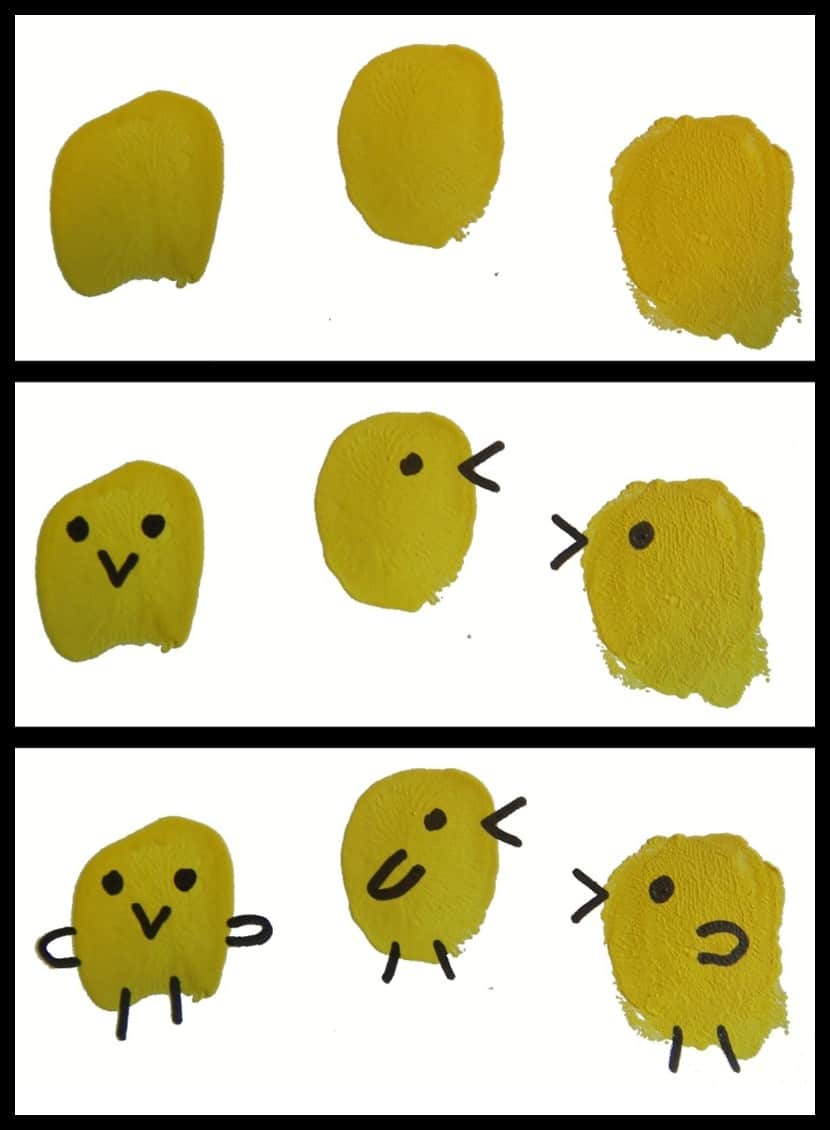 empreinte digitale poussin