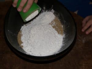 mélange sable maïzena