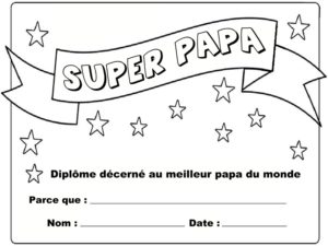 diplôme meilleur papa