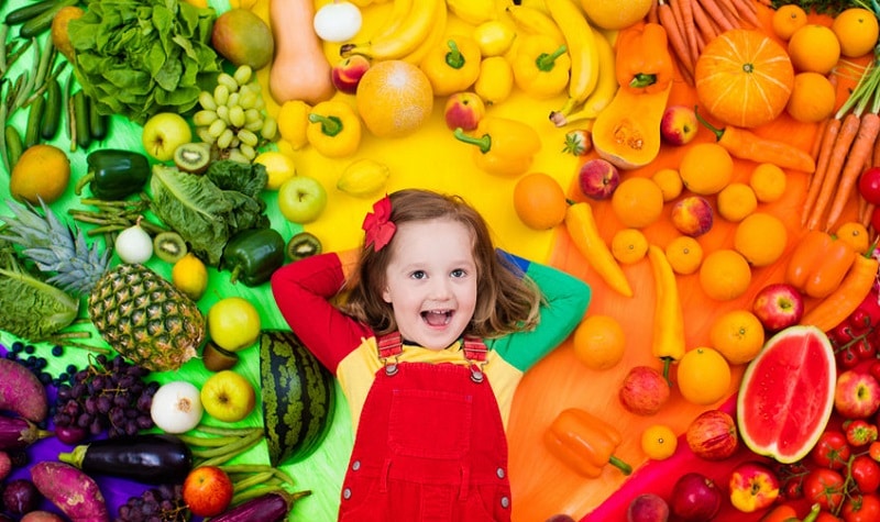 arc-en-ciel de légumes