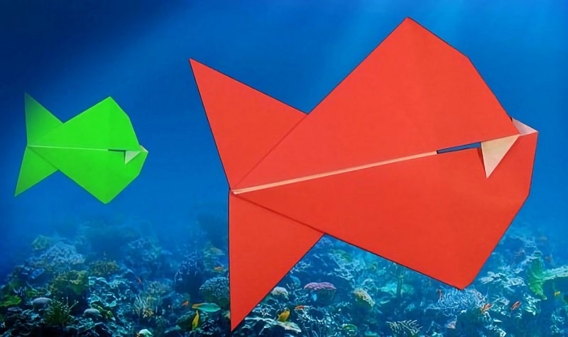Origami piranha
