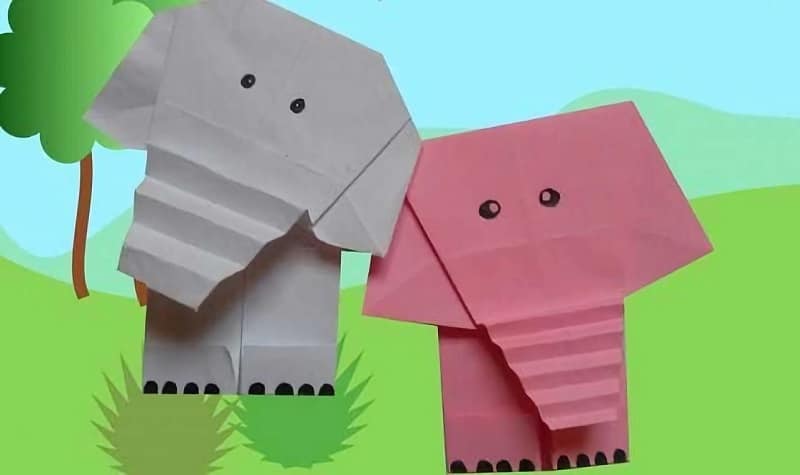 Origami éléphant facile