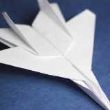 Origami avion de chasse