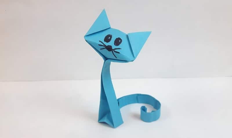Comment faire un origami chat