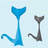 Comment faire un origami chat