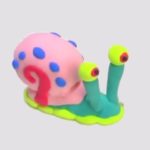 Gary l'escargot en pâte à modeler