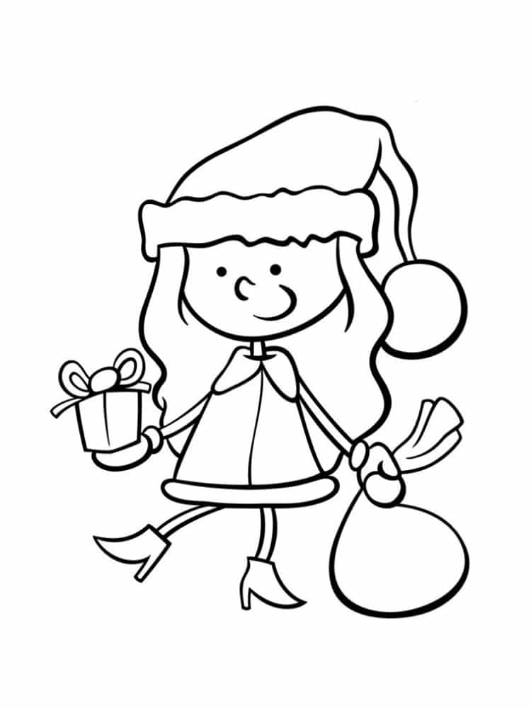 coloriage lutin de noel 20 modeles a imprimer