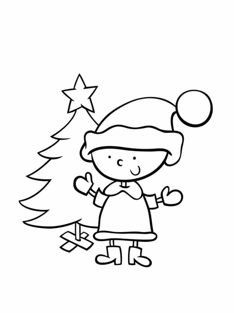 Coloriage lutin de Noël : 20 modèles à imprimer