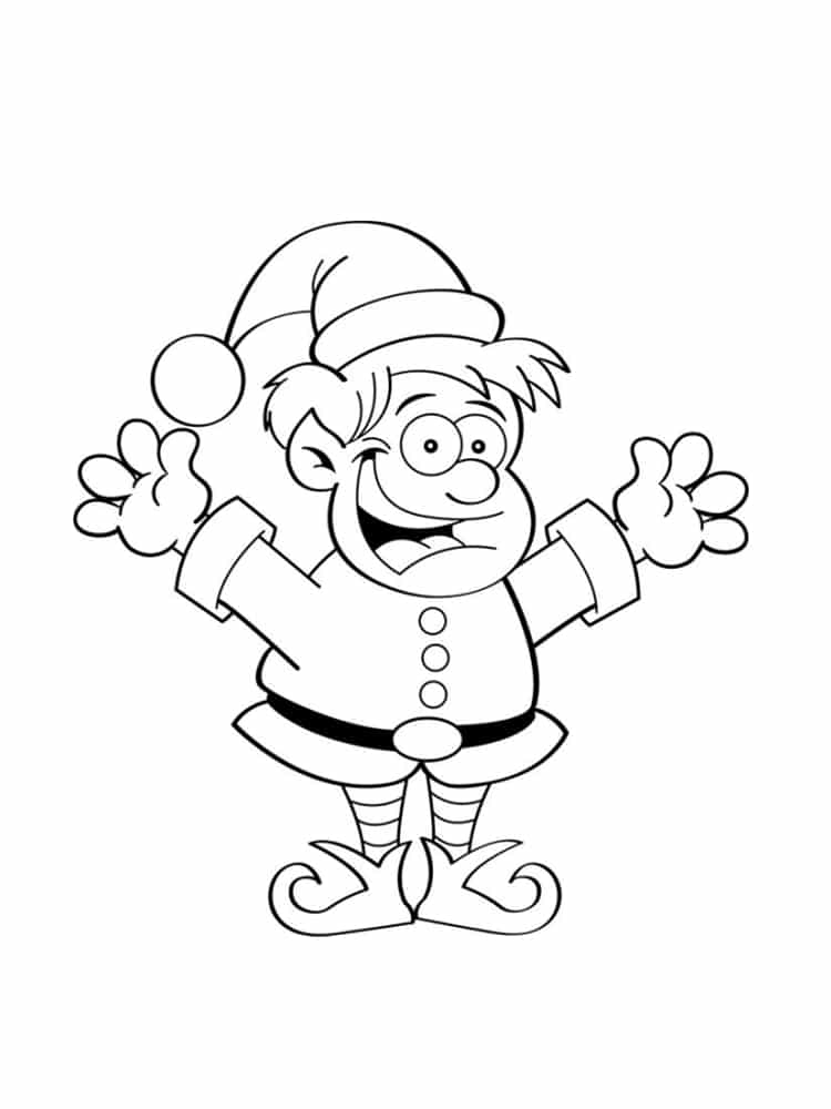 coloriage lutin de noel 20 modeles a imprimer