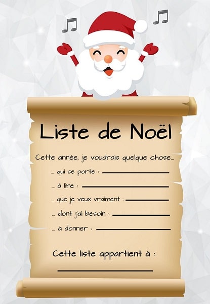 liste de noel