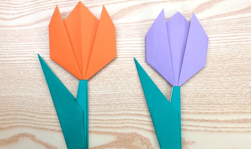 Origami fleur facile