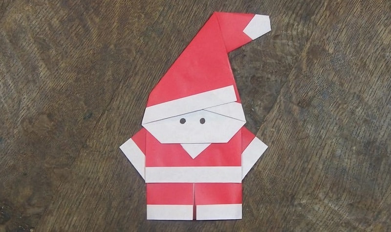 Origami Père Noël facile