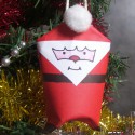 Père Noël facile en rouleau de papier toilette