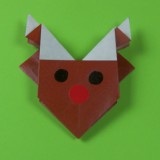 Origami Rudolph le renne