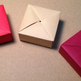 Origami boîte cadeau