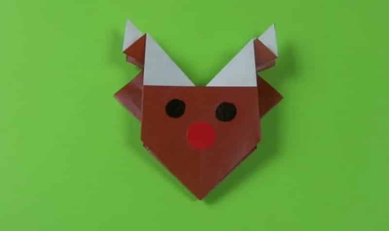 Origami Rudolph le renne