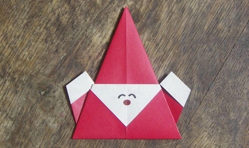 Origami Père Noël super facile