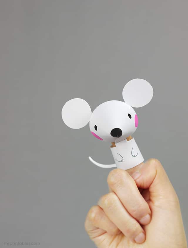 marionnette à doigt souris