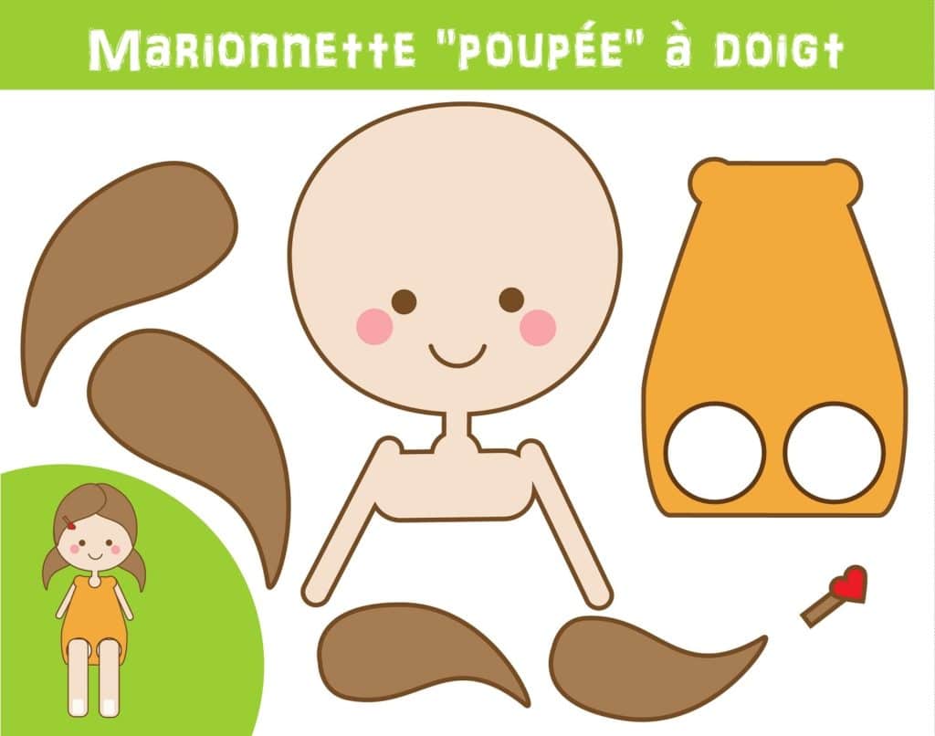 marionnette poupée à imrprimer