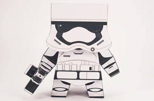 paper toy storm trooper