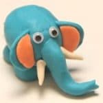 éléphant en pâte à modeler