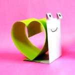 Escargot d'amour en papier