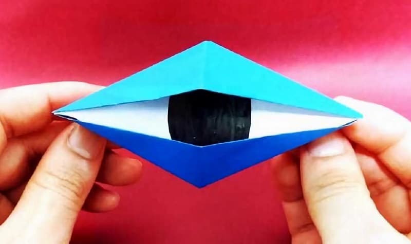 origami oeil