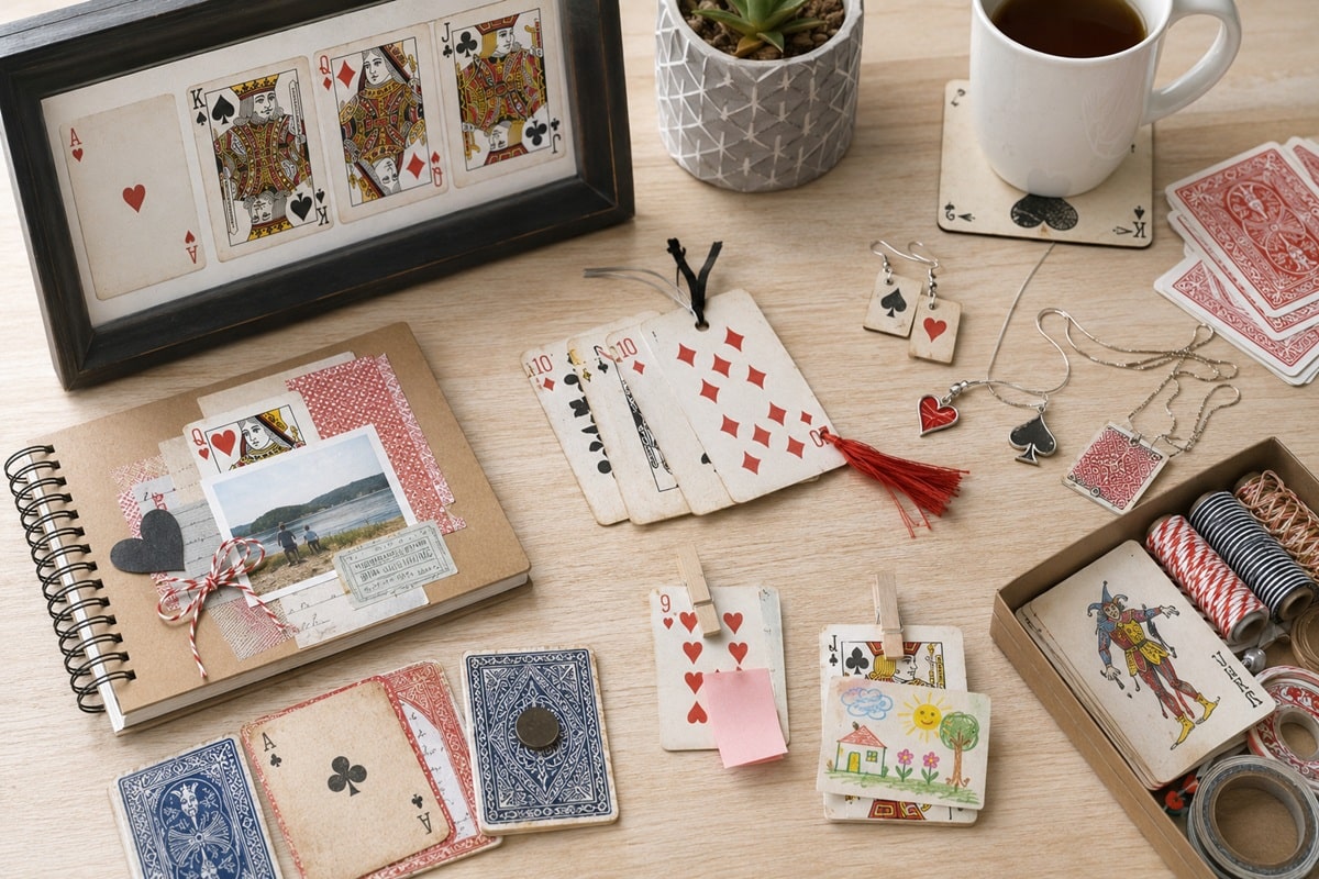 recycler cartes à jouer idées