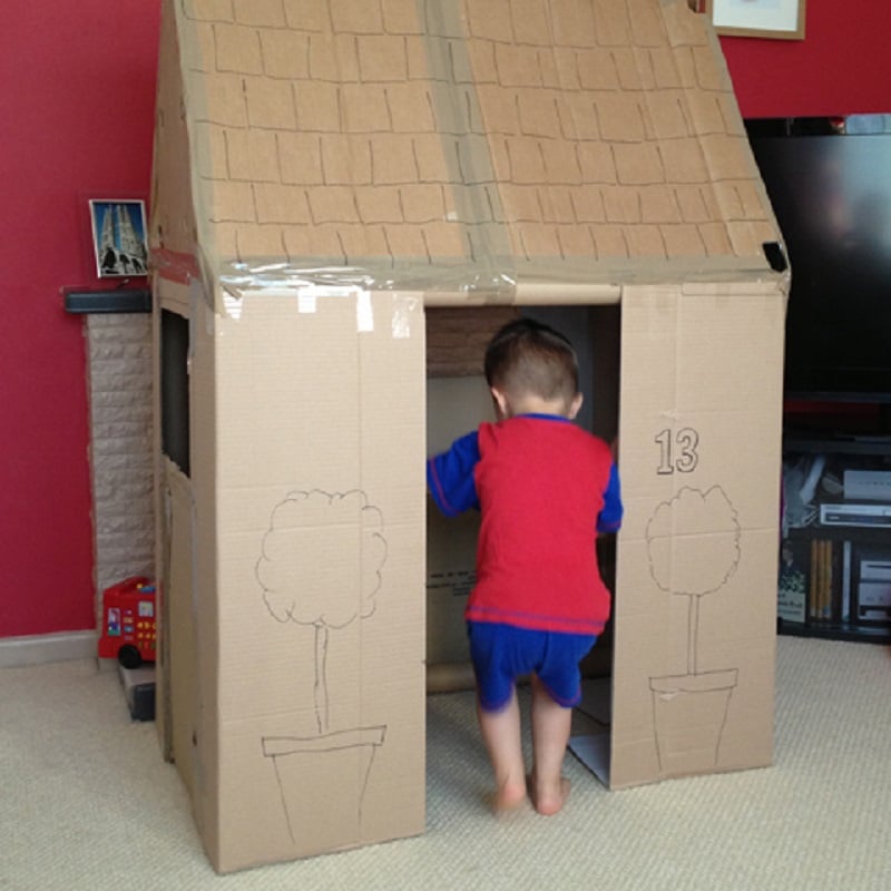 faire une maison en carton pour enfants
