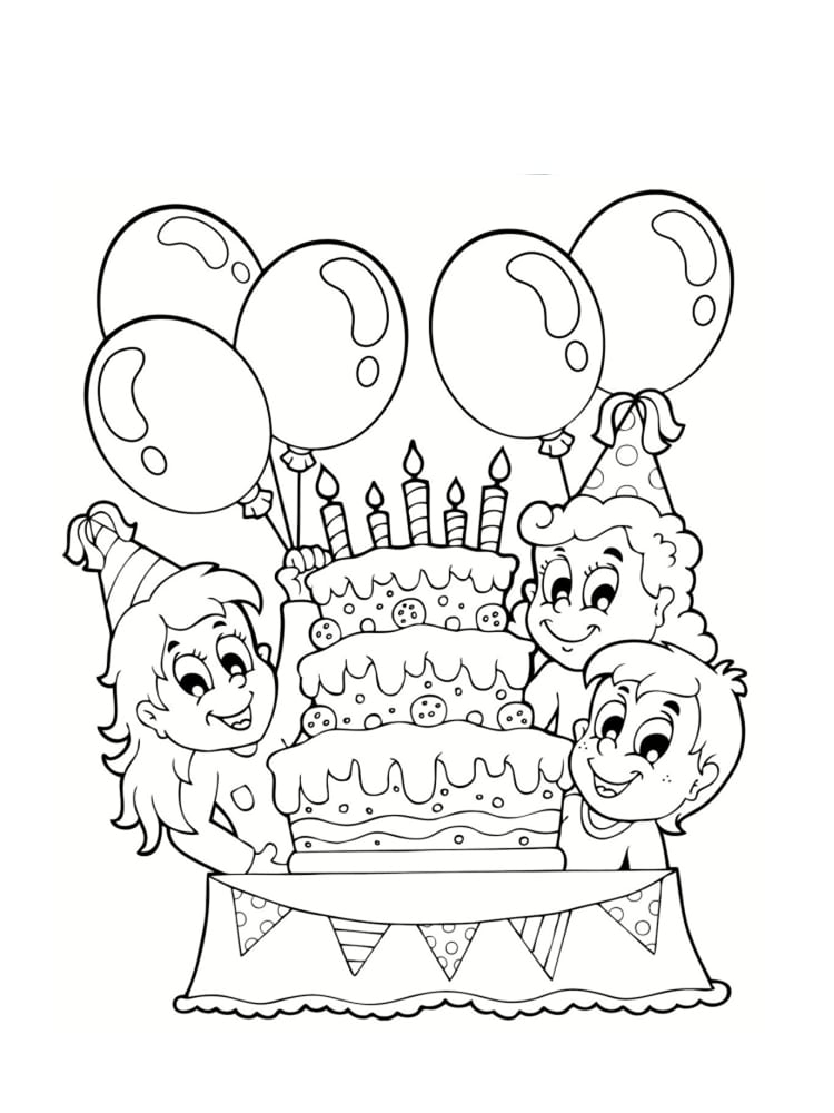 Coloriage anniversaire : 20 dessins à imprimer gratuitement