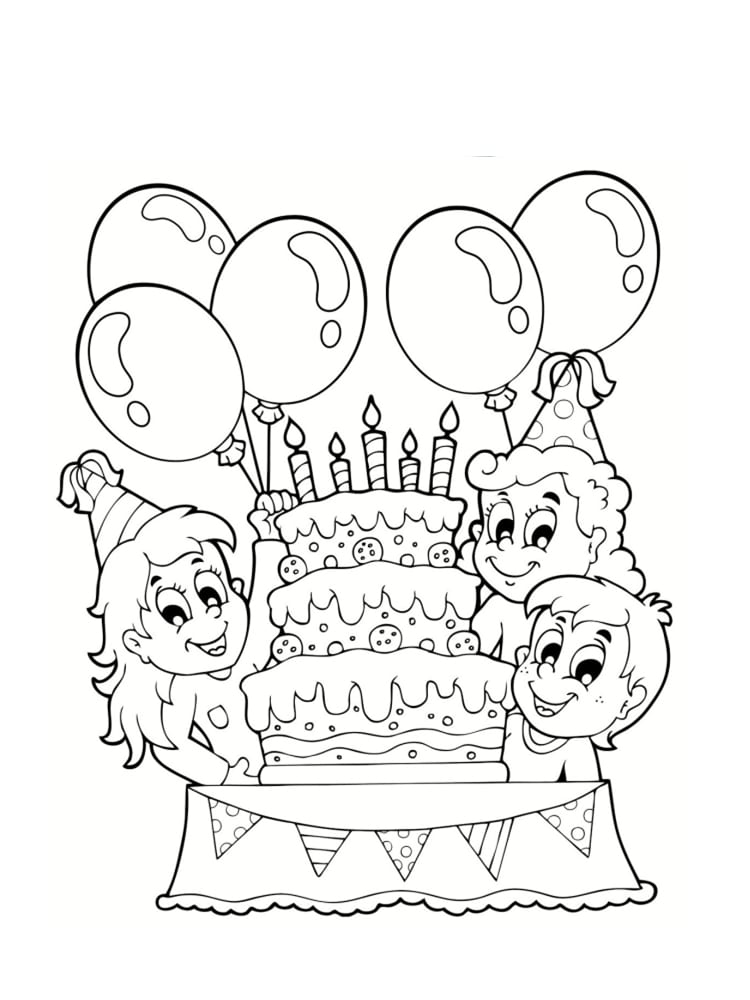 Coloriage De Anniversaire A Imprimer
