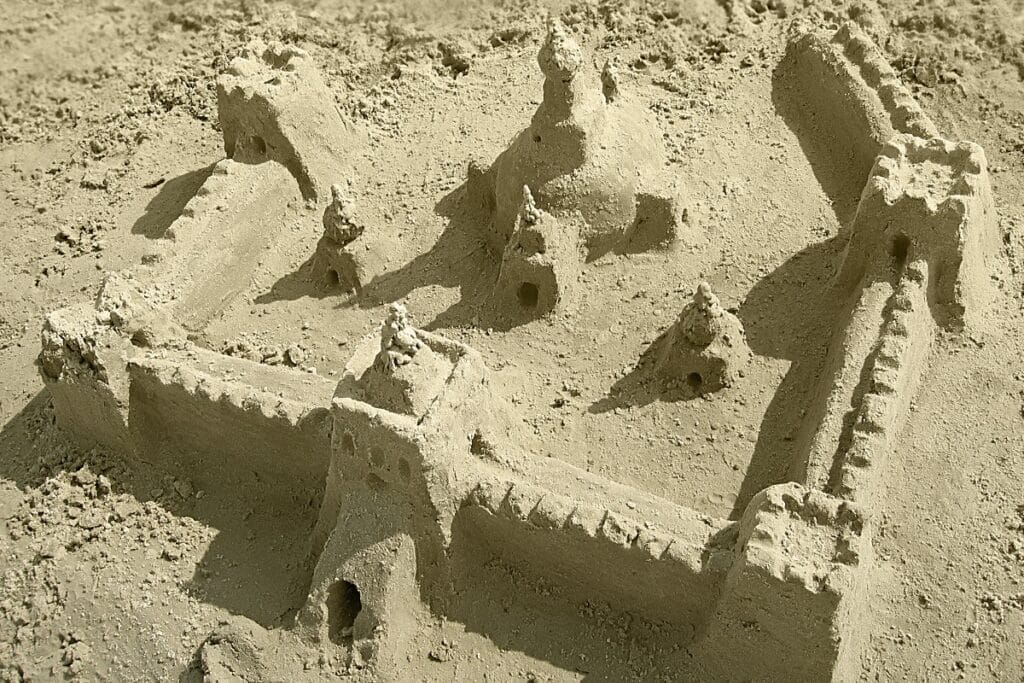 beau château de sable