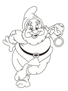 coloriage nain