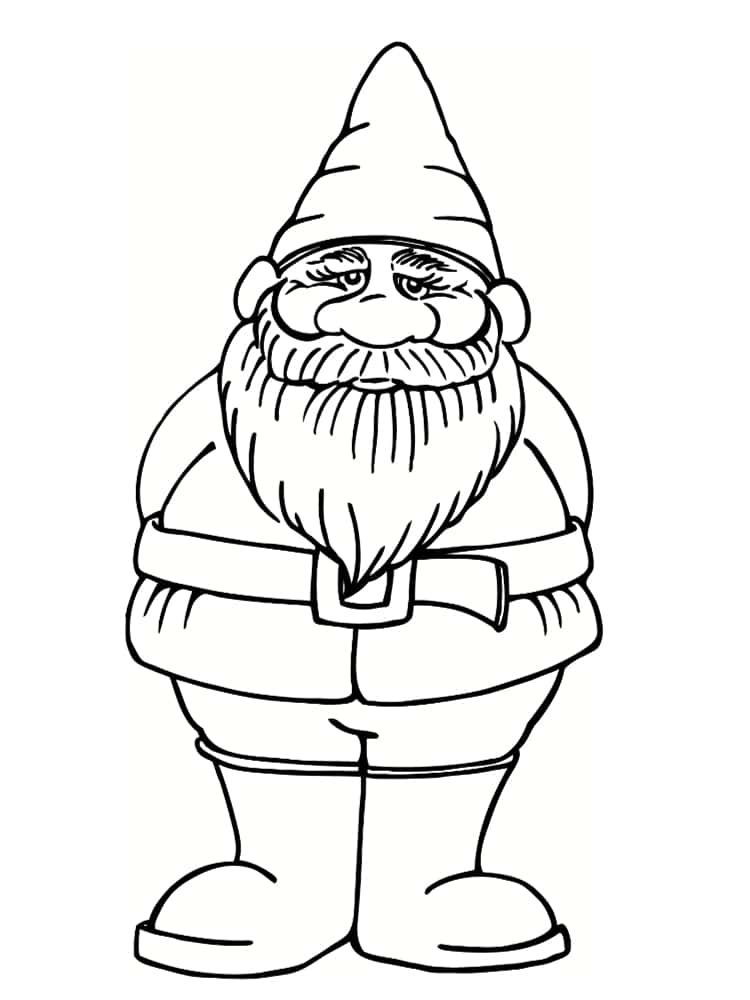 Coloriage nain et gnome : dessins à imprimer