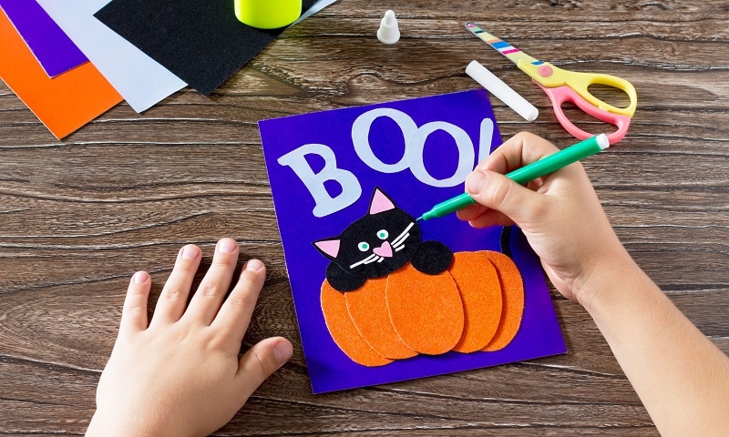 pumpkin halloween card