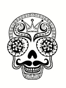 Coloriage Tête De Mort Mexicaine 20 Dessins à Imprimer