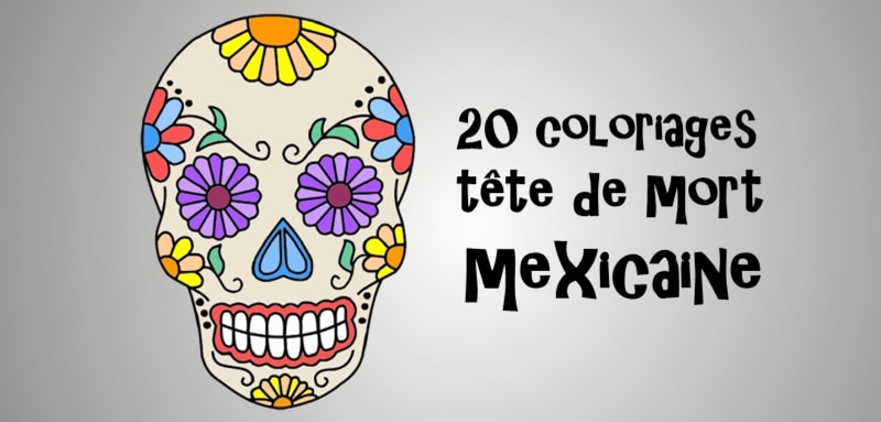 Coloriage Tête De Mort Mexicaine 20 Dessins à Imprimer